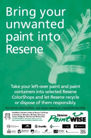 Resene commissioned hundreds of their Adshel posters to be recycled into notebooks by recycled.co.nz